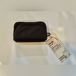 Muji Cosmetic Bag_Black_NWT